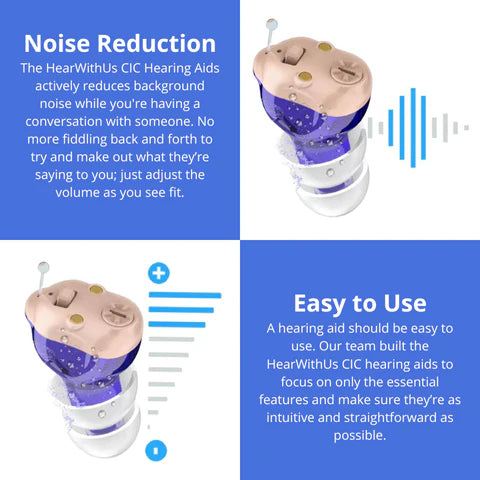 Echo Ears™ CIC Invisible Rechargeable Hearing Amplifier